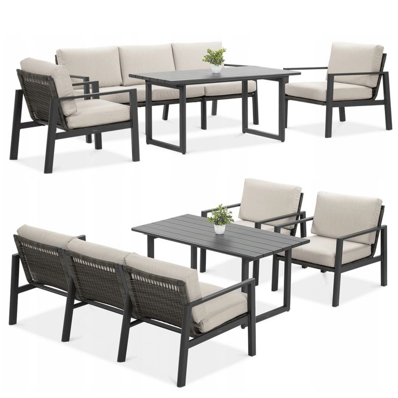Zestaw Mebli Ogrodowych Focus Garden Wypoczynkowych Lotus Sofa Stół Fotel Ogród 1 szt
