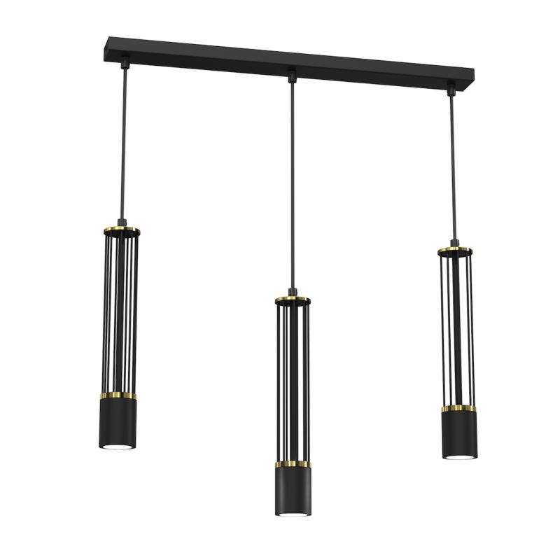 Lampa wisząca Milagro Estilo Gu10 3x35W czarny 1 szt.