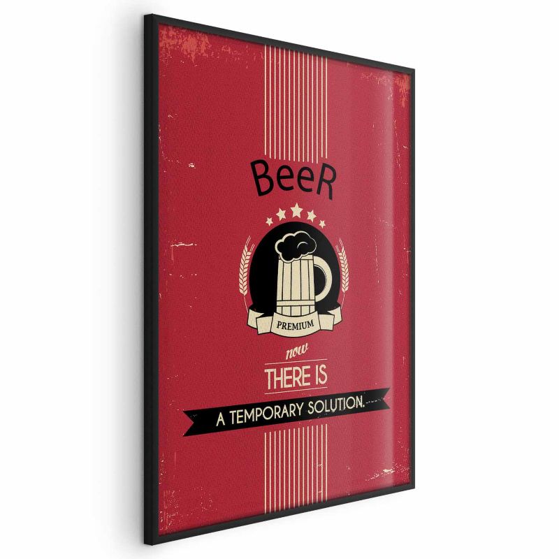 Plakat Artgeist Premium Beer 29,7x42 cm z ramą czarną 1 szt