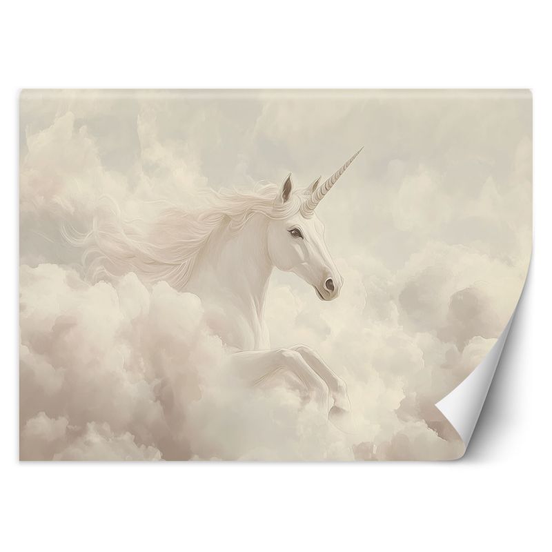 Fototapeta Feeby Jednorożec w beżowych chmurach 250x175 1 szt