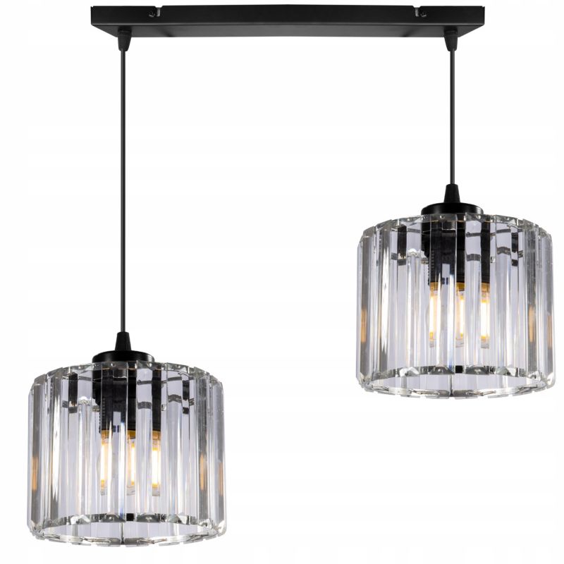 Lampa sufitowa Light Home LH Holdi 2x E27 60W klosz bezbarwne szkło 1szt.
