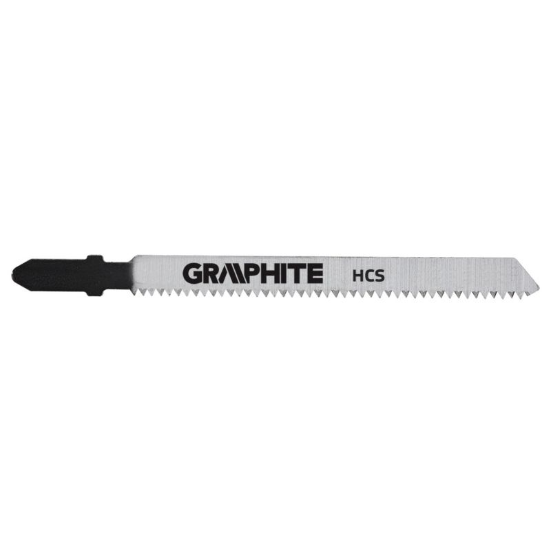 Brzeszczoty do wyrzynarki GRAPHITE do drewna 12TPI, uchwyt typu T 25szt. 1 kpl