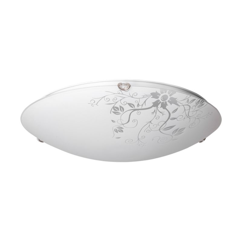 Lampa Sufitowa SPOT Light 1xLED 18W Białe Szkło w Klasycznym Stylu od Polskiego Producenta, 1 szt.