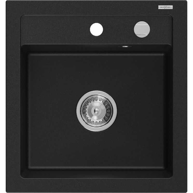 Zlewozmywak granitowy wpuszczany z ociekaczem Mexen Elias 1-komorowy biały 795x480 mm - 6511791005-20-B 1 szt.