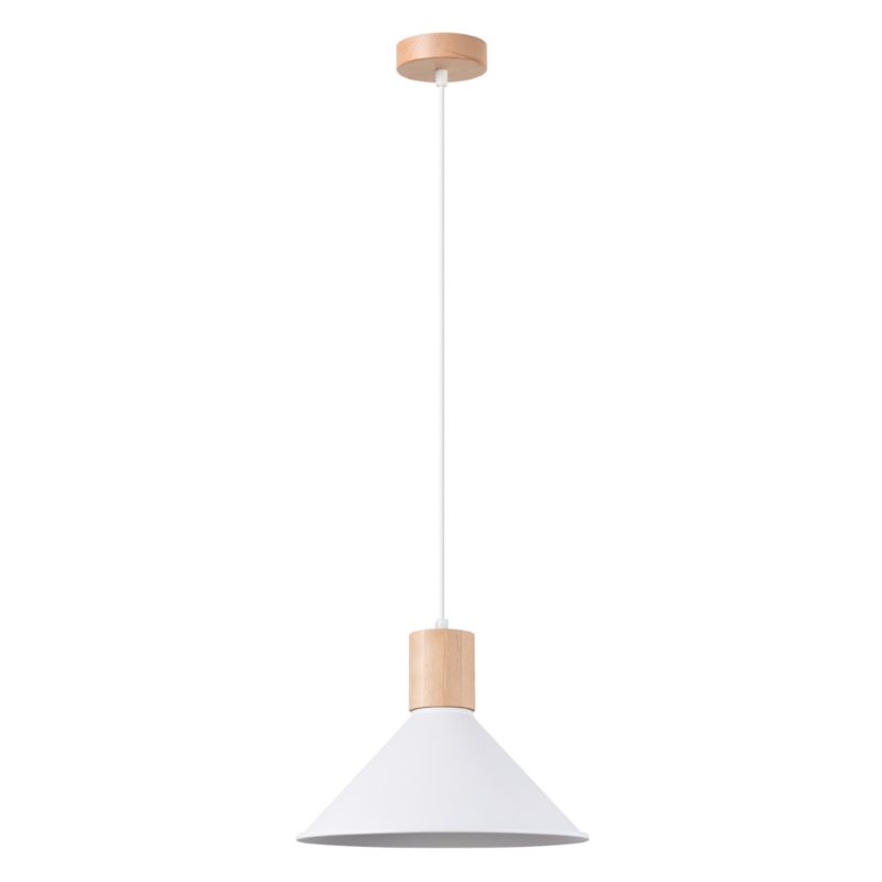 Lampa wisząca Sollux Lighting JAGA biała 1 szt.