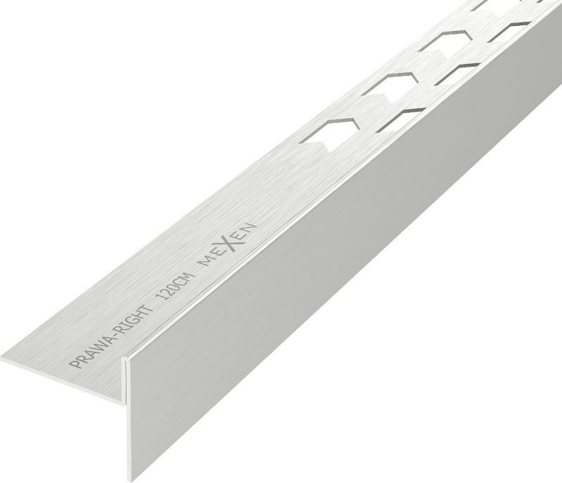 Listwa spadkowa podłogowa Mexen Line-B inox 120 cm prawa 1 szt.