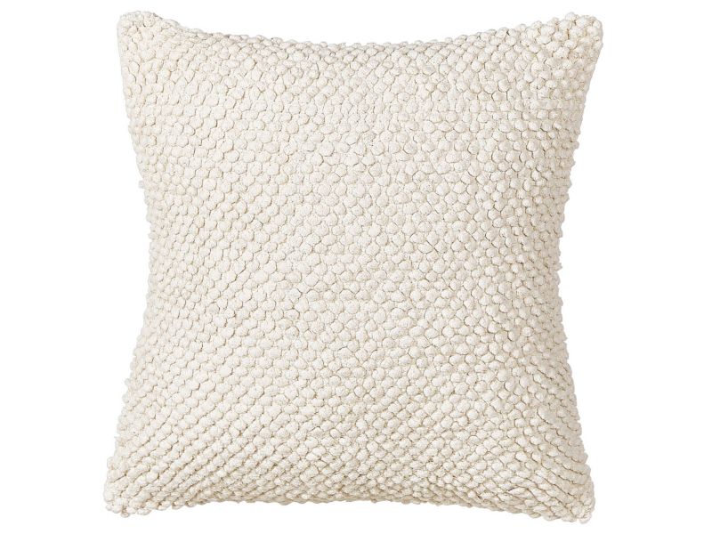 Poduszka dekoracyjna Joara Bawełna 50 x 50 cm Jednolity Jasnobeżowy 1 szt.