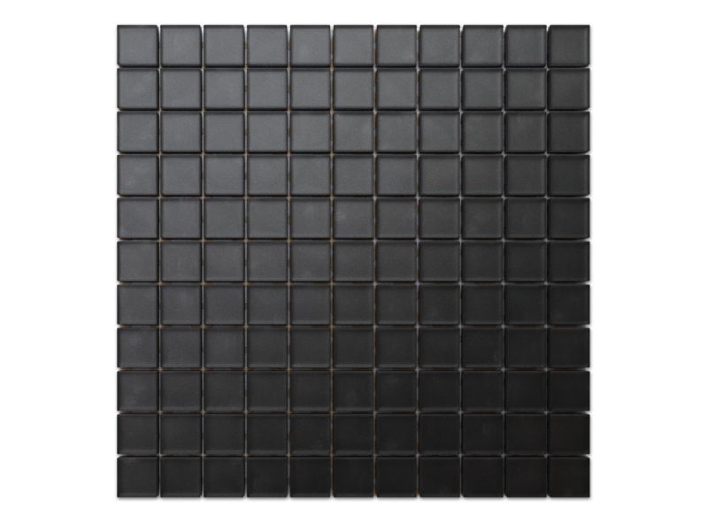 Mozaika szklana Ilcom czarna nero soft black 30x30cm 1 szt.