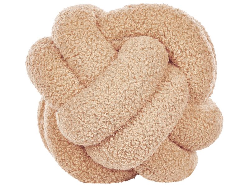 Poduszka dekoracyjna Jednolity Malni Boucle 19 x 19 cm Piaskowy 1 szt.