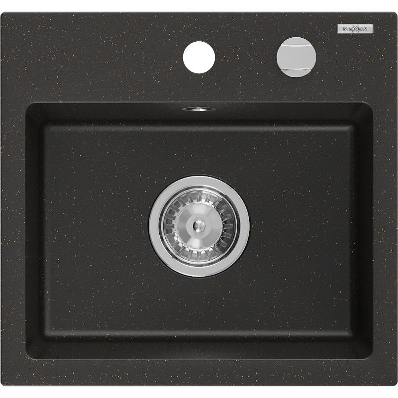 Zlewozmywak wpuszczany Mexen Milo 1-komorowy szary 435x410 mm - 6505441000-71 1 szt.