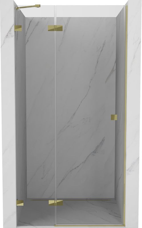 Drzwi prysznicowe uchylne Mexen Lunar złote 90x200 cm 1 szt.