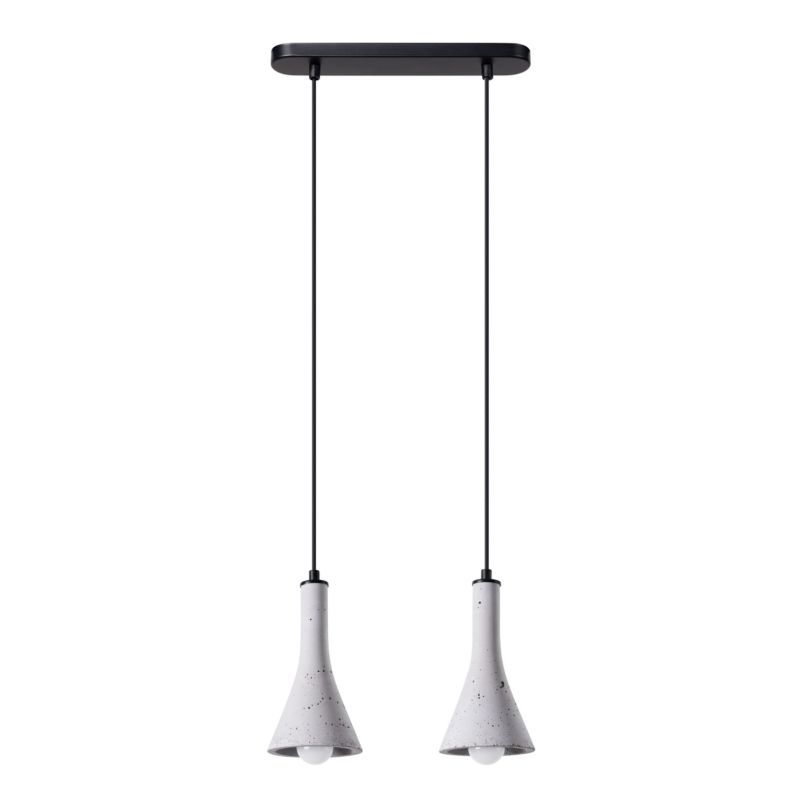 Lampa wisząca Sollux Lighting REA 2 beton 1 szt.