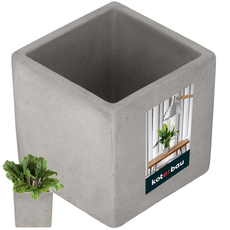 Doniczka betonowa KOTARBAU kwadrat 16 cm 1 szt.