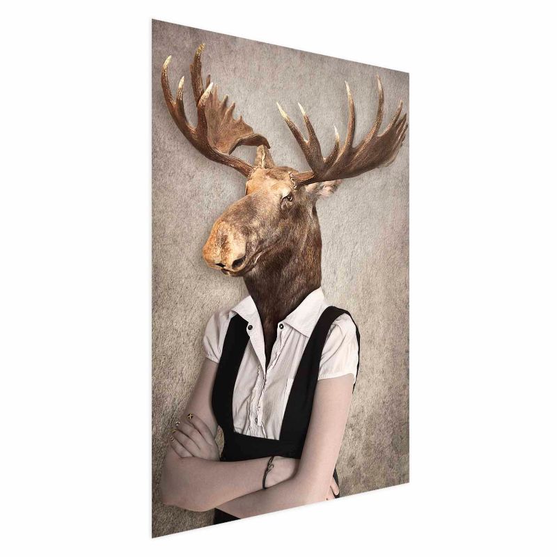 Plakat Artgeist Łebski łoś 40x60 cm bez ramy 1 szt