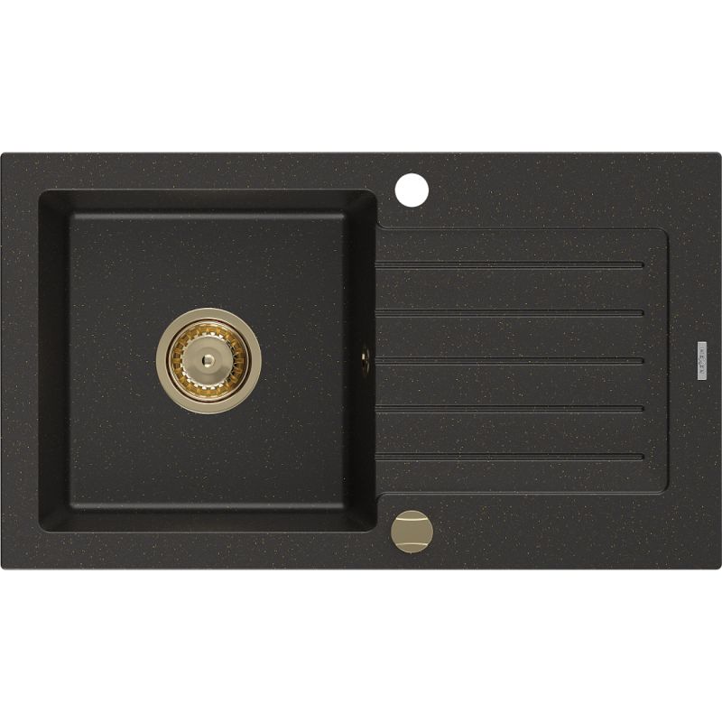 Zlewozmywak wpuszczany Mexen Pablo 1-komorowy szary 752 x 436 mm - 6510751010-71-B 1 szt.