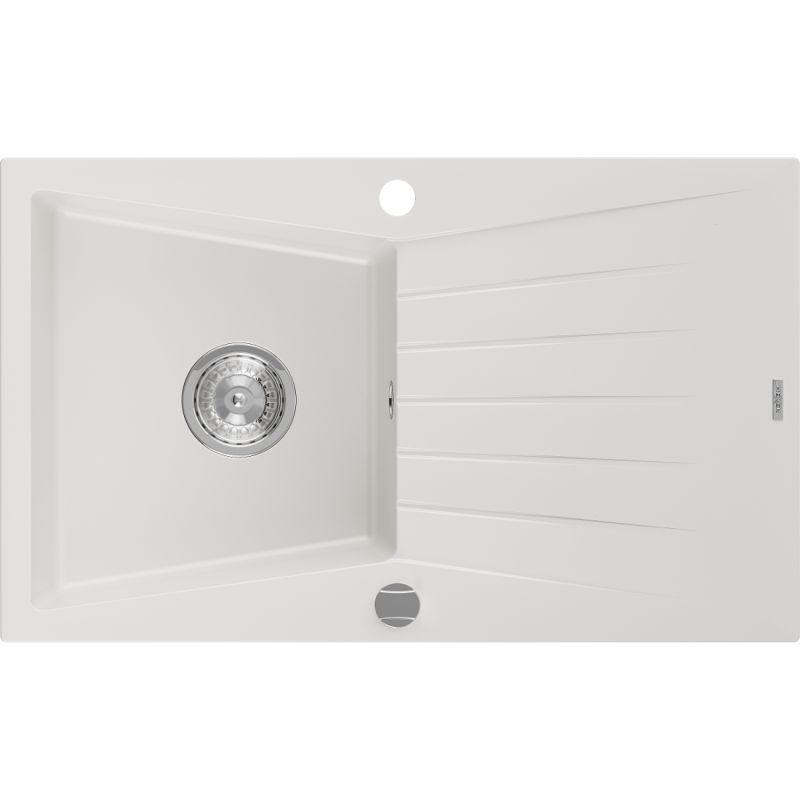 Zlewozmywak wpuszczany Mexen Cesar 1-komorowy czarny 775 x 470 mm - 6514771010-77-G 1 szt.