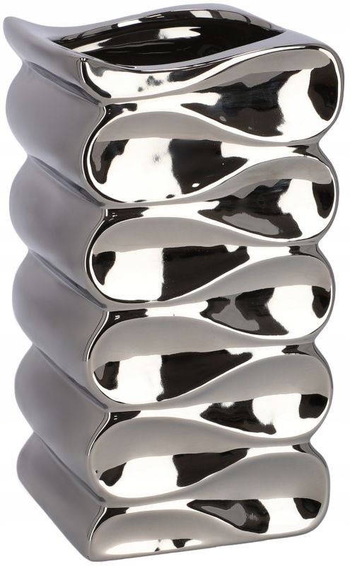 Doniczka ceramiczna KOTARBAU 26 cm srebrna 1 szt.