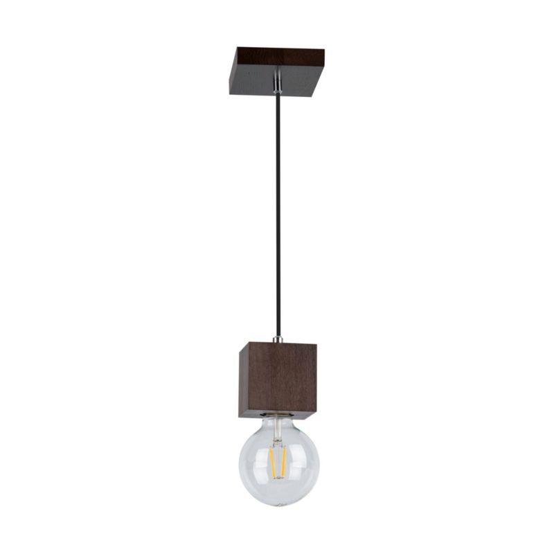 Drewniana Lampa Wisząca SPOT Light 1xE27 Max.60W Drewno Bukowe Orzechowe FSC, Polski Producent, 1 szt.
