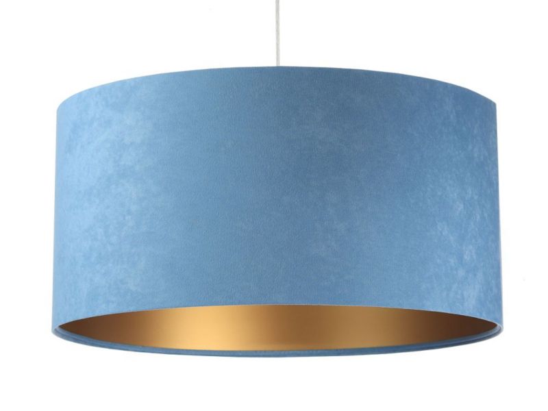 Lampa Bps Koncept wisząca HOME 40 błękitna/złota 1 szt