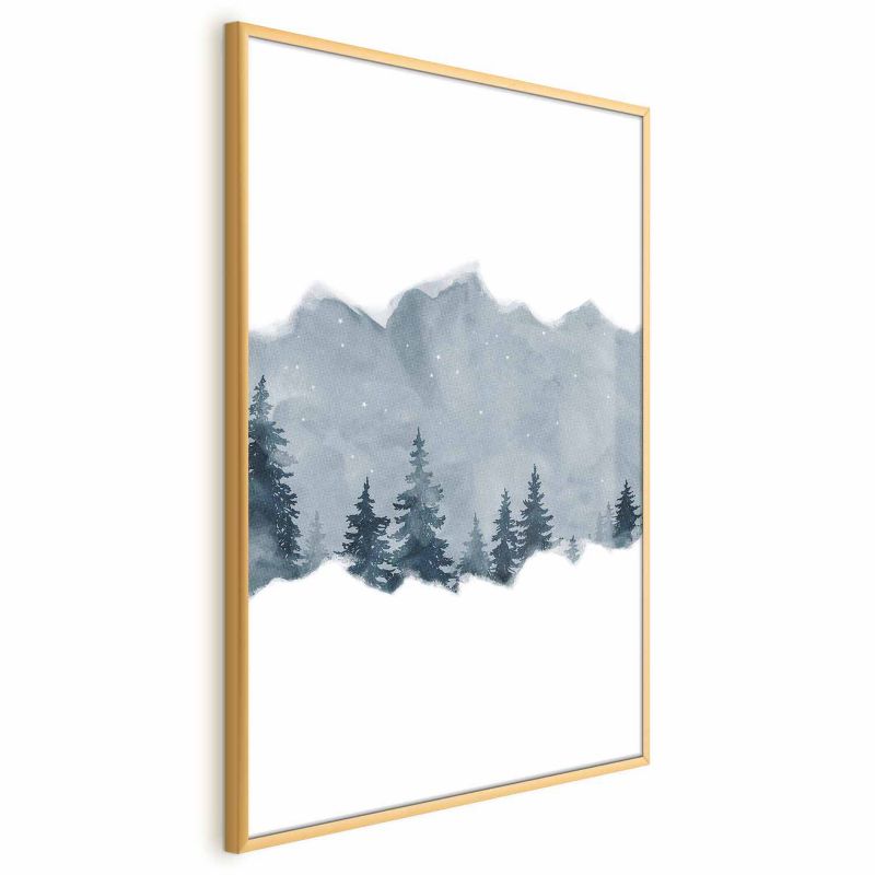 Plakat Artgeist Wycinek Syberii 29,7x42 cm z ramą złotą 1 szt