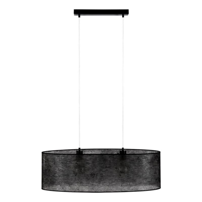 Metalowa Lampa Wisząca SPOT Light Nevoa 2xE27 Max.40W Czarny Abażur, Polski Producent, 1 szt.