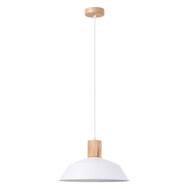 Lampa wisząca Sollux Lighting FANO biała 1 szt.