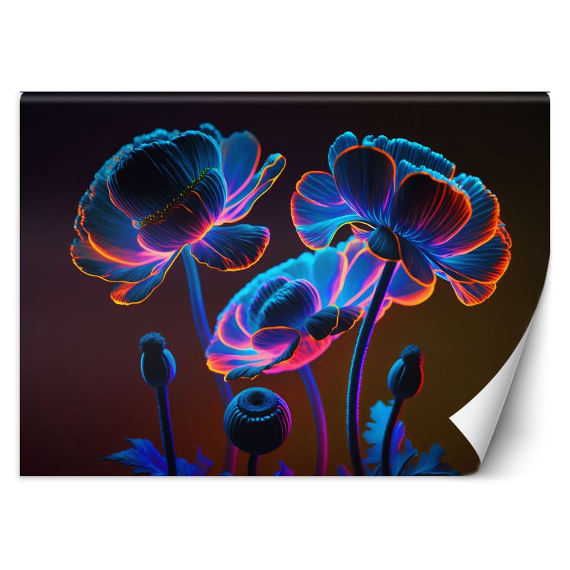 Fototapeta Feeby Neonowe kwiaty natura 350x245 1 szt