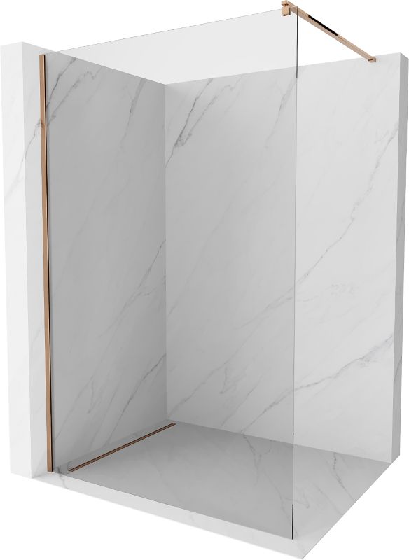 Ścianka prysznicowa Mexen Kioto różowe złoto 75x200 cm 800-075-101-60-00 1 szt.