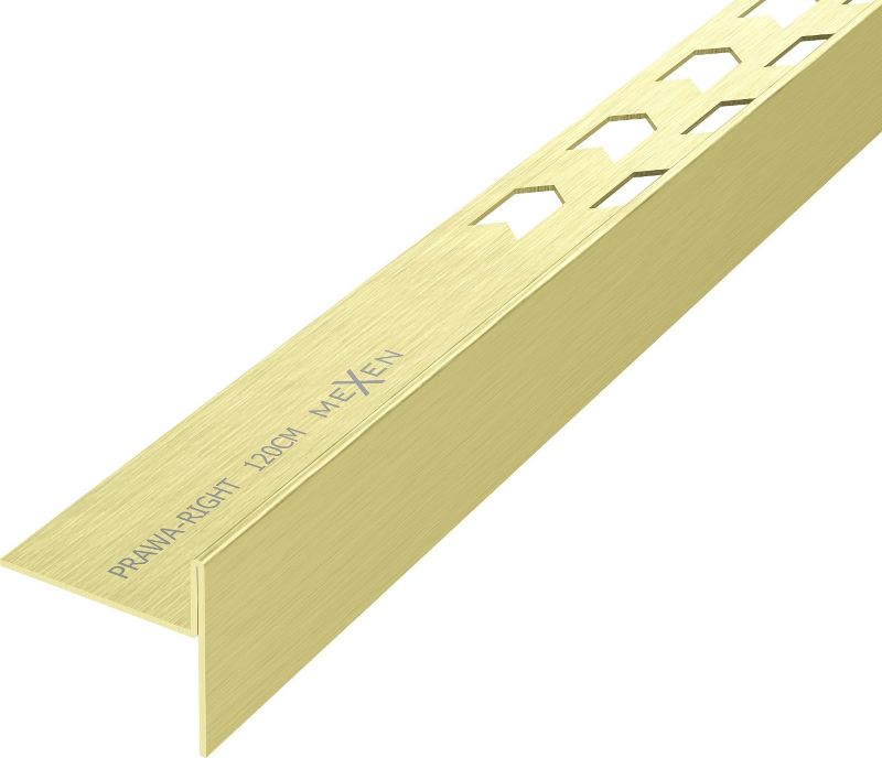 Listwa podłogowa Mexen Line-B złoty szczotkowany 120 cm 1 szt.
