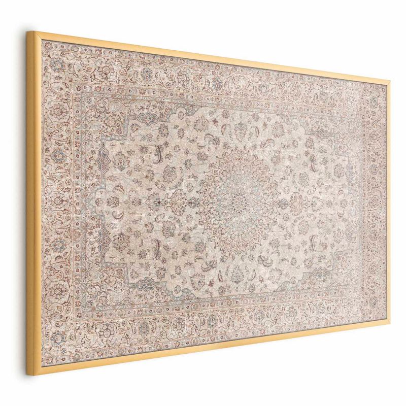Plakat Artgeist Piaskowy dywan 60x40 cm z ramą złotą 1 szt