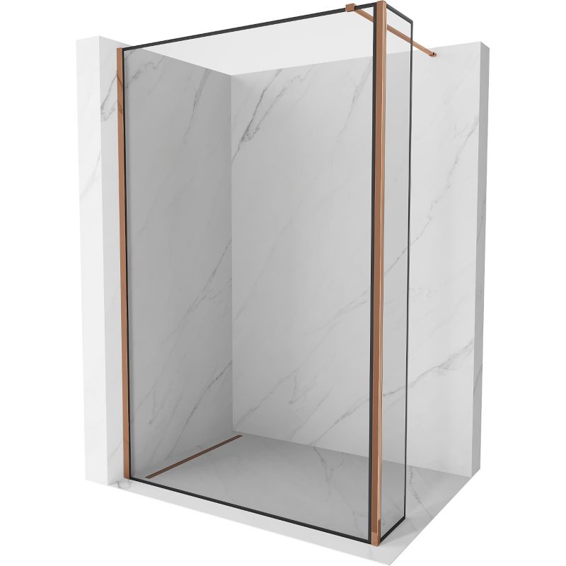 Ścianka prysznicowa Mexen Kioto czarny wzór 140x40 cm 800-140-212-60-70-040 1 szt.