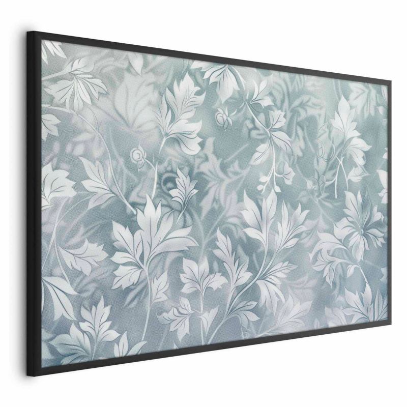 Plakat Artgeist Przetarte wzory roślinne 90x60 cm z ramą czarną 1 szt
