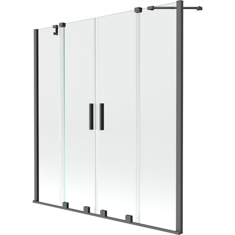 Parawan nawannowy 2-skrzydłowy Mexen Velar transparent 160x150 1 szt.