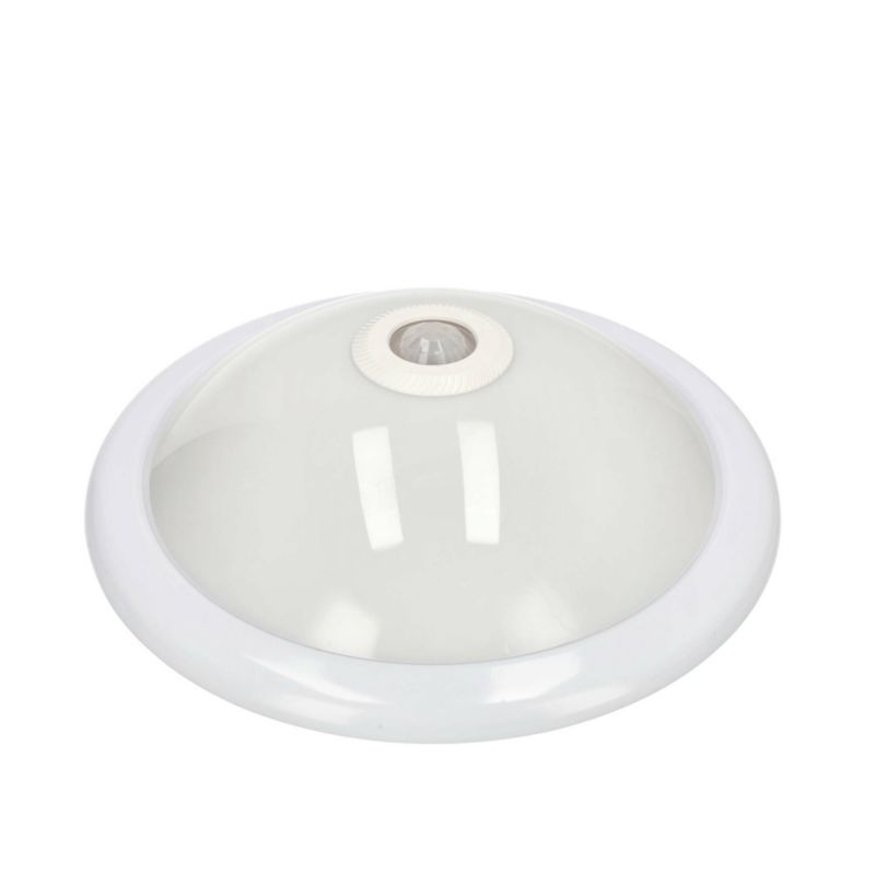 Plafon z czujnikiem ruchu Edo i zmierzchu Aplis White Sensor, 2xE27, 30cm, IP20, biały, okrągły 1 szt.