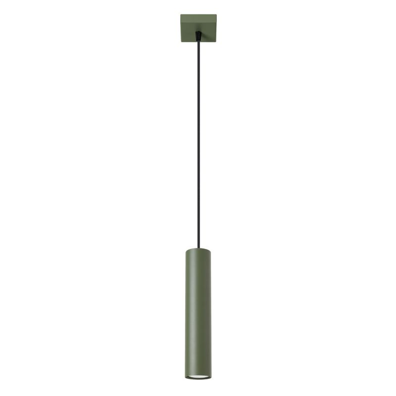 Lampa Wisząca Sollux Lighting LAGOS 1 zielona oliwka 1 szt.
