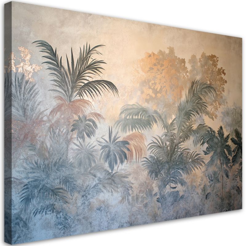 Obraz do salonu sypialni Feeby Rośliny Palmy Vintage 90x60 cm 1szt