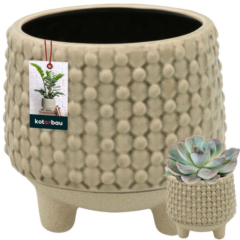 Doniczka ceramiczna KOTARBAU na nóżkach 13 cm 1 szt.