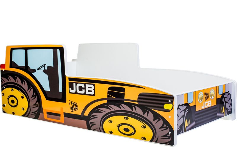 Łożko pojedyncze Kobi Traktor żółty 160x80 z materacem 1 szt.