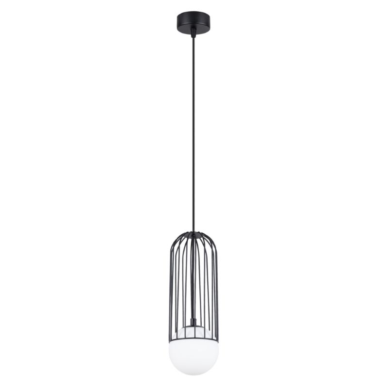Lampa wisząca Sollux Lighting BRINA 1 czarna 1 szt.