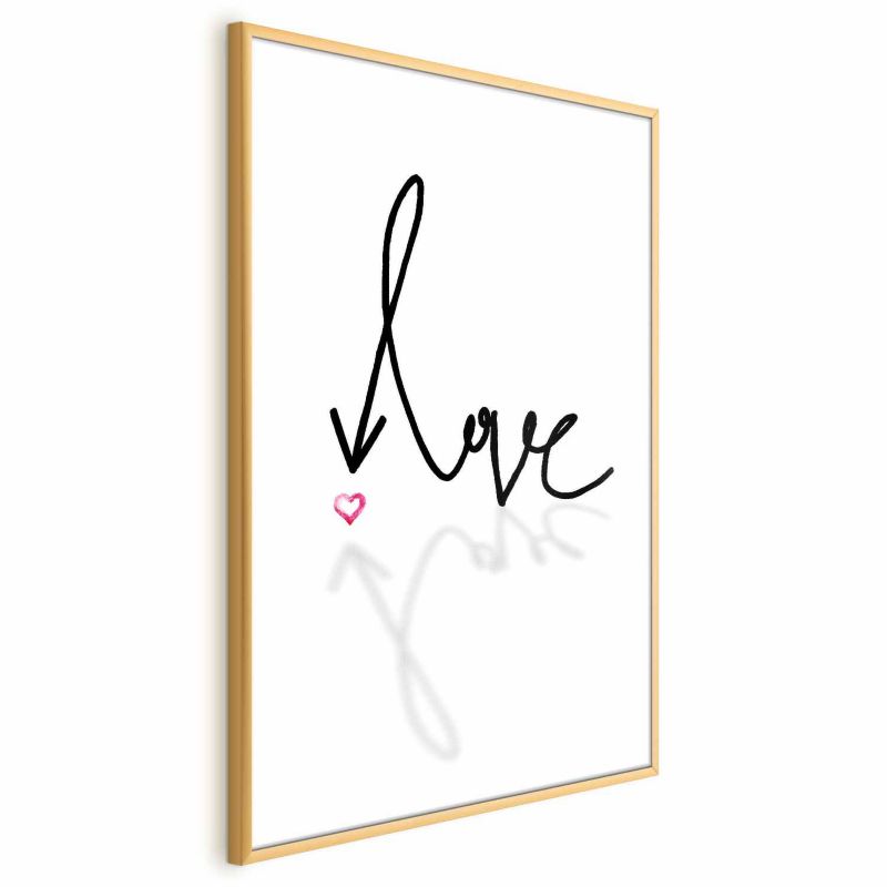 Plakat Artgeist To jest miłość 21x30 cm z ramą złotą 1 szt