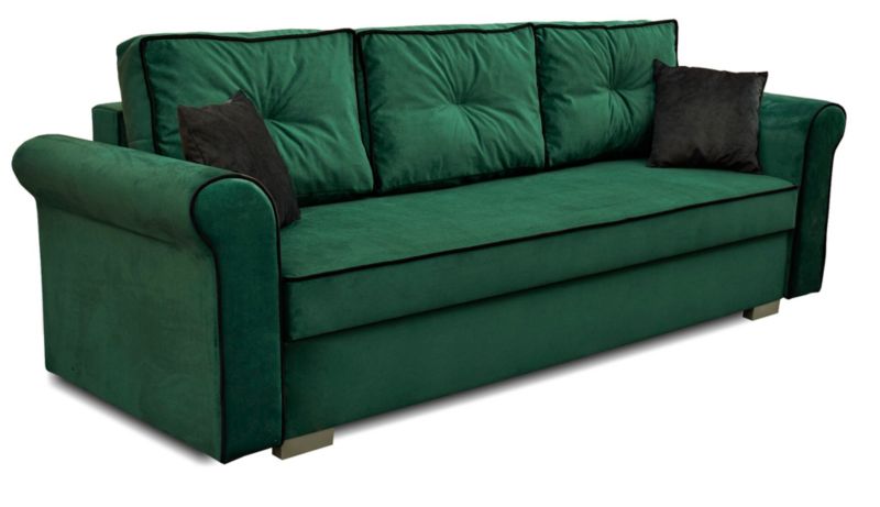 Sofa rozkładana do salonu Bonni Merida Zielona 1 szt.