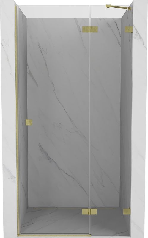 Drzwi prysznicowe uchylne Mexen Lunar złote szczotkowane 80x200 cm 834-080-000-55-00-P 1 szt.
