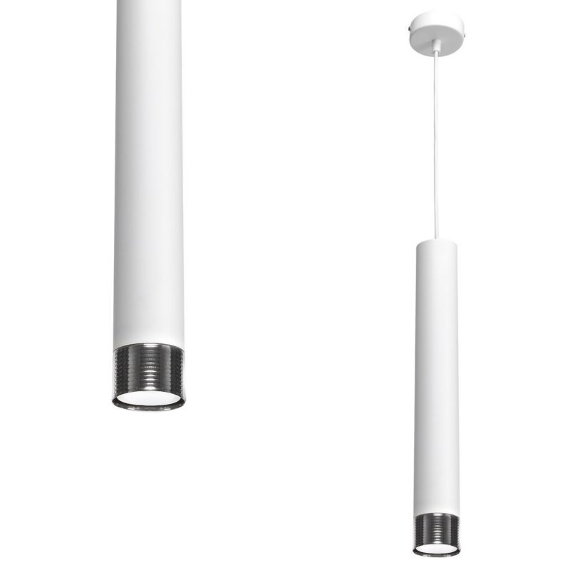 Lampa wisząca Milagro Dani Biała Chrom 1xgu10 1 szt.