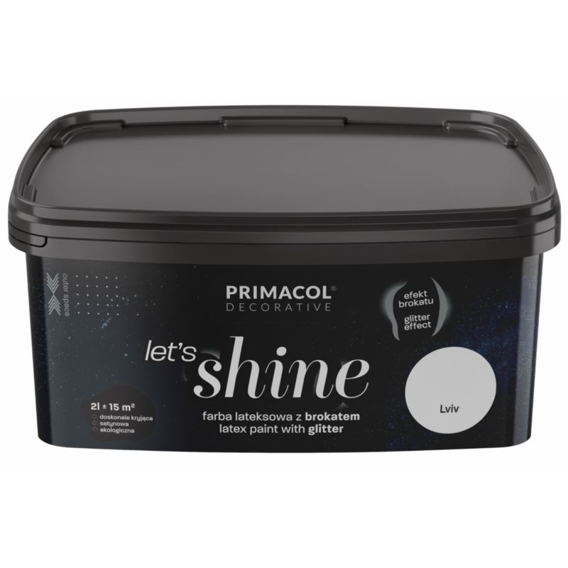 Farba z brokatem Primacol Let's Shine 2 l Lviv