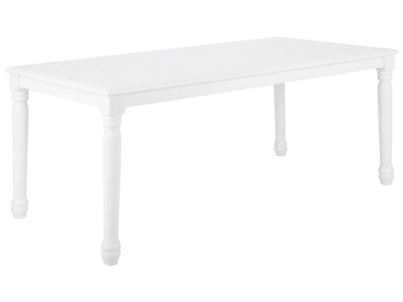 Stół do jadalni dla 8 osób Cary 90 cm 180 cm Biały 1 szt.