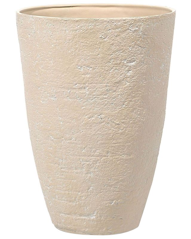 Doniczka okrągła 51 x 51 x 71 cm beżowa Camia 1 szt.