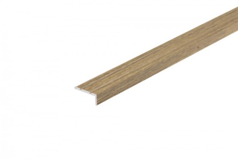 Profil schodowy klejony Cezar Dąb Naturalny 2700x25x10mm aluminium 1 szt.