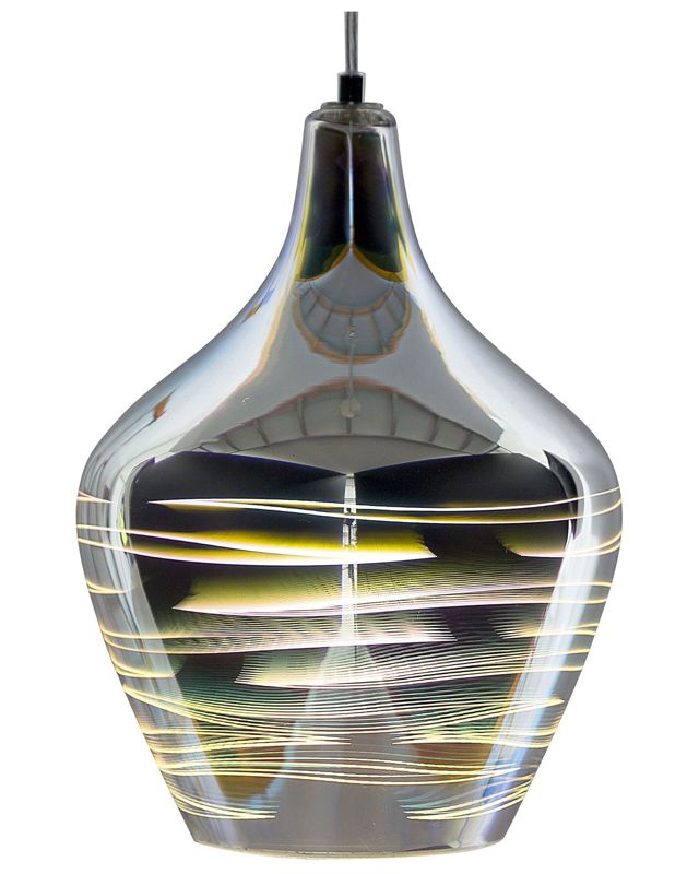Lampa wisząca Sangone Szkło Srebrny 1szt.