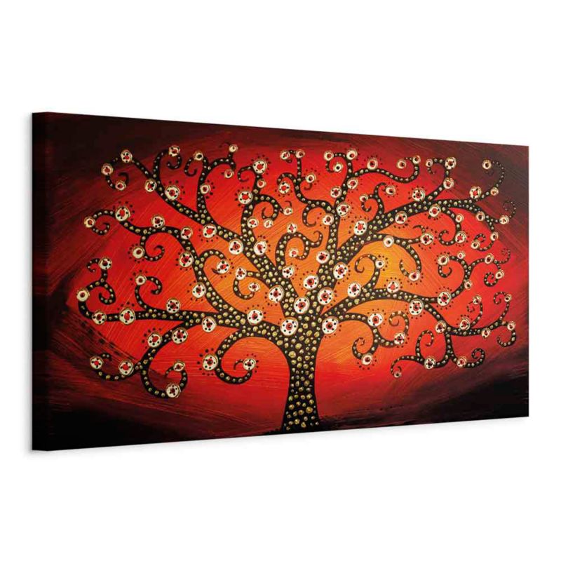 Obraz Artgeist Ogniste drzewo 90 x 30 cm flizelina 1 szt