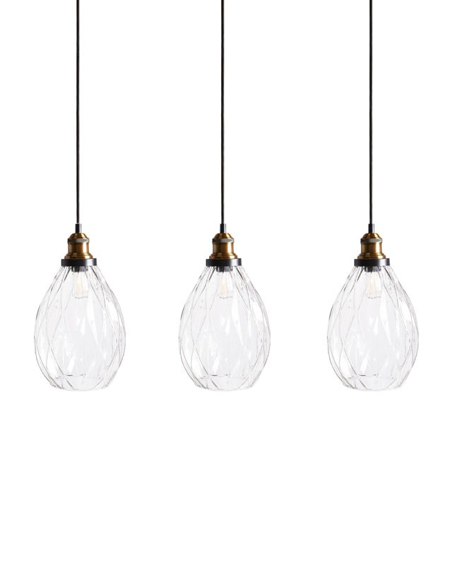 Lampa wisząca Coosa Szkło Przezroczysty 1 szt.